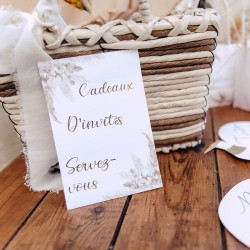 10 INVITATIONS CARTE DE VOEUX PAMPAS 