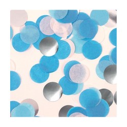 CONFETTI PARTY BLEU  ET ARGENT