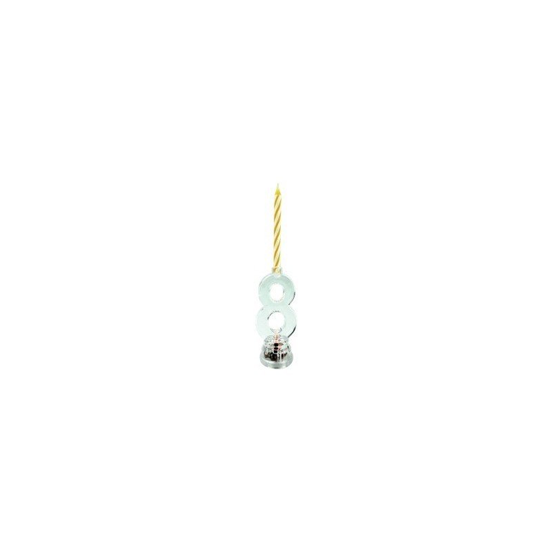 BOUGIE LED CHIFFRE 8