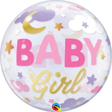 BALLON BUBBLE BABY GIRL 56 CM 