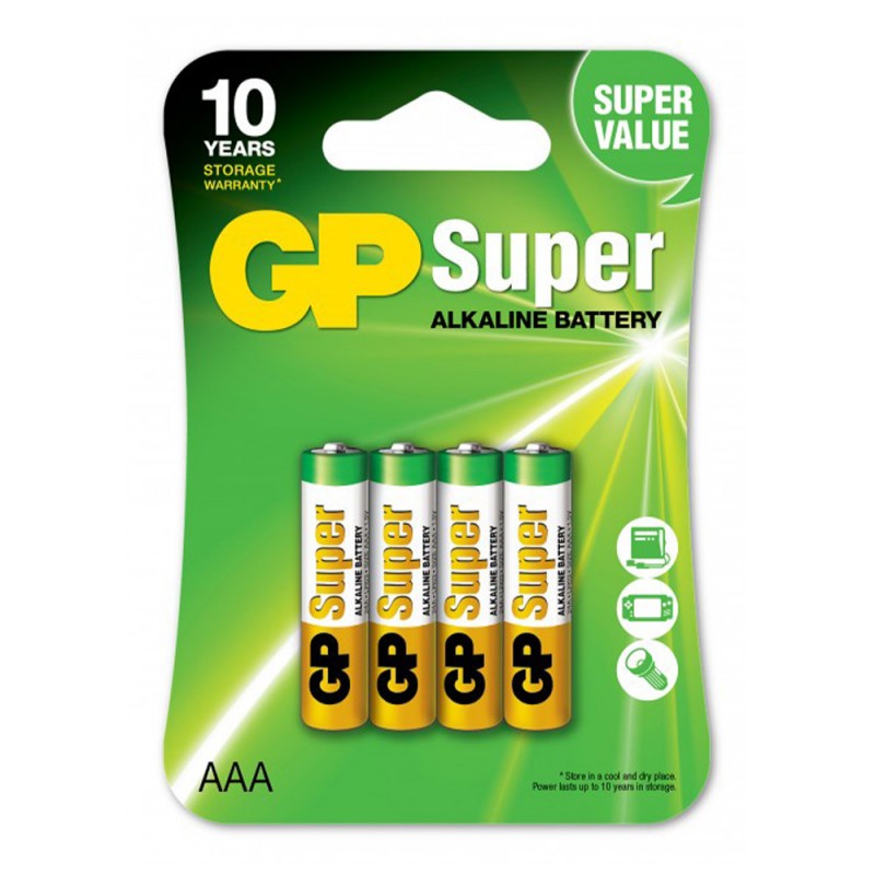 PILE GP SUPER AAA/LR03 BLISTER DE 4 