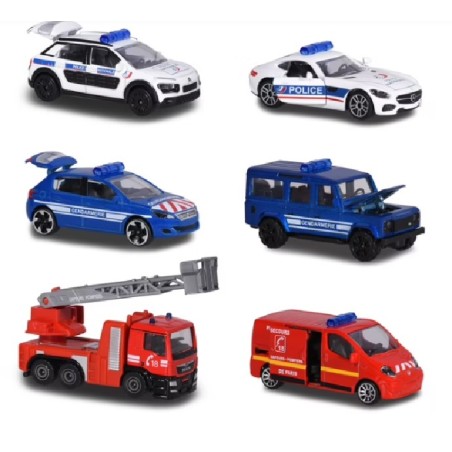 VOITURE MAJORETTE POLICE GENDARME POMPIER VOITURE DE SECOURS PREMIUM CARS