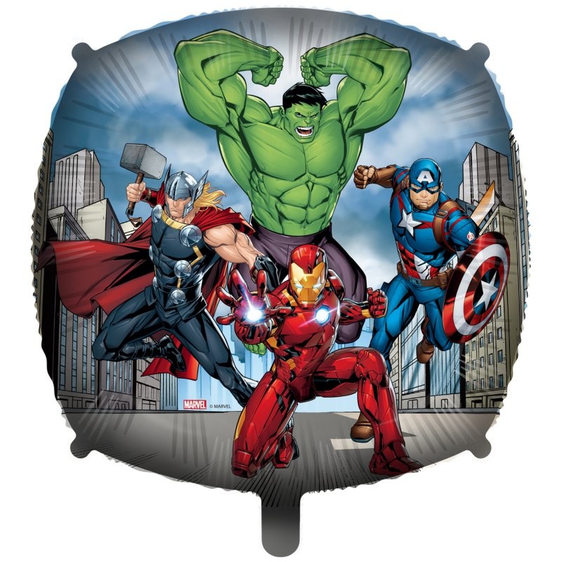 BALLON METALLIQUE CARRE AVENGERS 46 CM