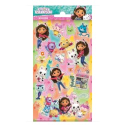 STICKERS OU AUTOCOLLANTS PAILLETTES GABBYCHAT OU GABBY'S DOLLHOUSE 102 X 200 MM