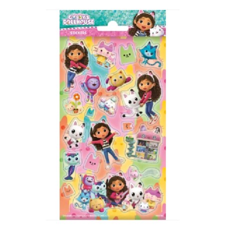 STICKERS OU AUTOCOLLANTS PAILLETTES GABBYCHAT OU GABBY'S DOLLHOUSE 102 X 200 MM