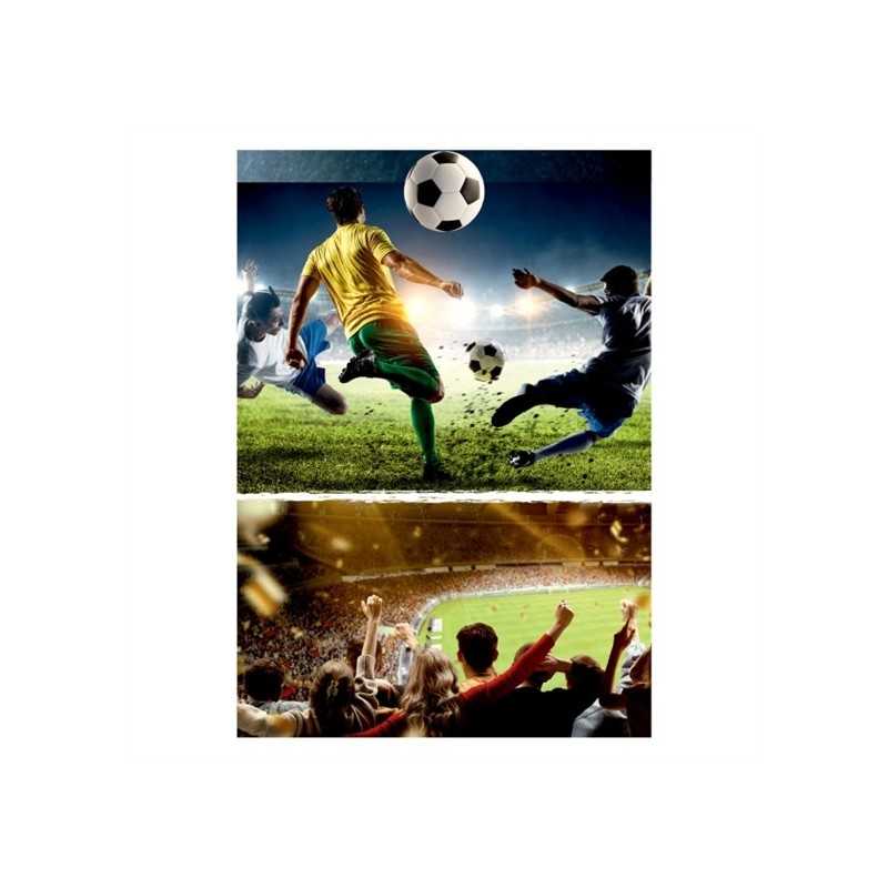 8 SACS EN PAPIER FOOT JOUEURS JOUEUSE BALLON ET COUPE 15.8 CM X 23.6 CM