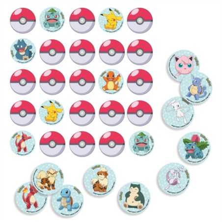 JEU D'ASSOCIATION POKEMON 32 CARTES - JEU A PINATA 4 CM