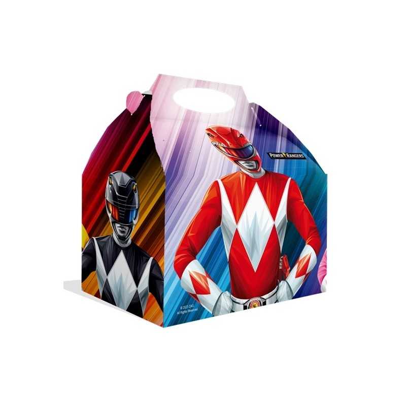 12 BOITES CADEAUX CARTON THEME POWER RANGERS 20 X 16 X 11 CM