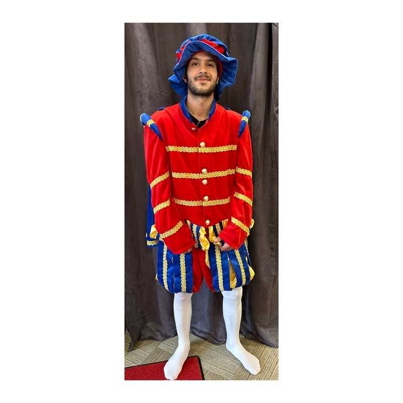 DEGUISEMENT HOMME PRINCE ROUGE ET BLEU TAILLE M- L
