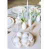 4 BOUGIES FLEURS BLANCHE 8 CM