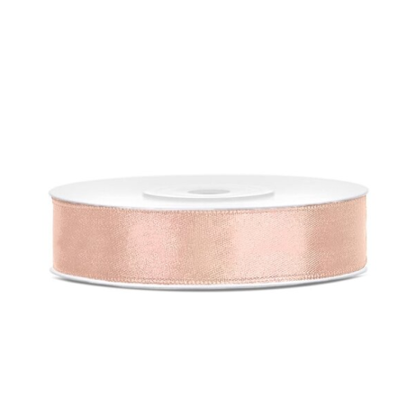 RUBAN  PECHE OU ROSE GOLD 12 MM X 25 M