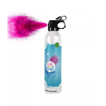 EXTINCTEUR GENDER REVEAL REVELATION DE SEXE ROSE 