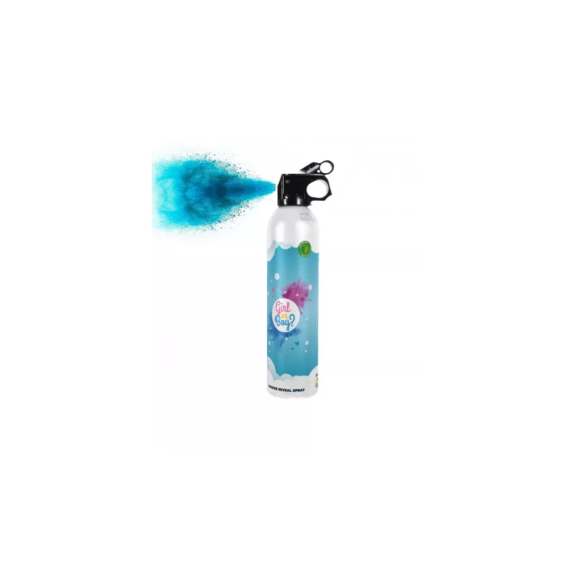 EXTINCTEUR GENDER REVEAL REVELATION DE SEXE BLEU