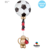 BALLON METALLIQUE ROND BALLON DE FOOT 92 CM