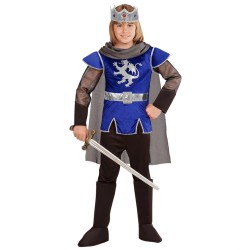 DEGUISEMENT ENFANT CHEVALIER ARTHUR BLEU TAILLE 158 CM