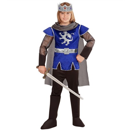 DEGUISEMENT ENFANT CHEVALIER ARTHUR BLEU TAILLE 140 CM