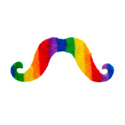 MOUSTACHE MULTICOLORE GAYPRIDE