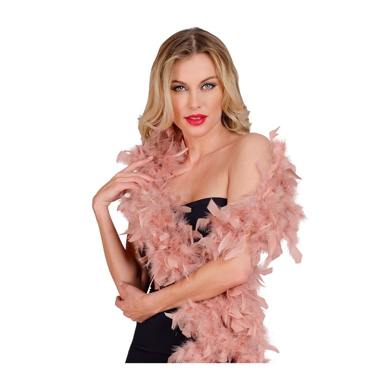 BOA  A PLUMES ROSE ANTIQUE 180 CM 80G 