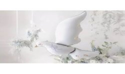 BALLON METALLIQUE COLOMBE 80 X 100 CM