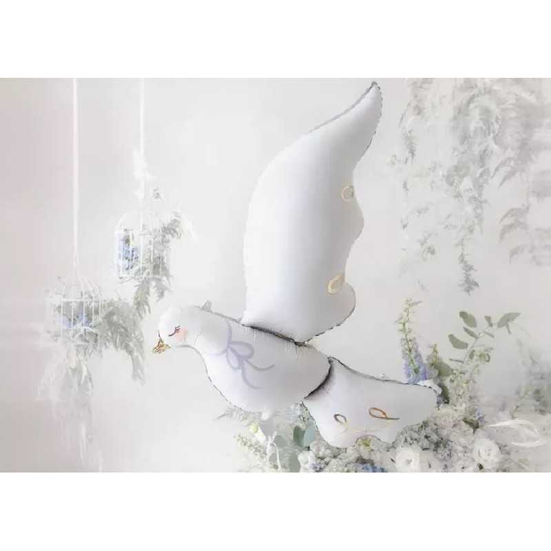 BALLON METALLIQUE COLOMBE 80 X 100 CM