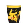 8 GOBELETS POKEMON PIKACHU JAUNE - NOIR 237 ML