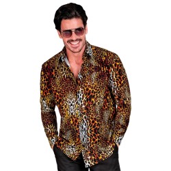 DEGUISEMENT CHEMISE LEOPARD TAILLE L-XL 