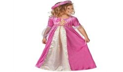 DEGUISEMENT ENFANT PRINCESSE MEDIEVALE ROSE TAILLE M 7-9 ANS