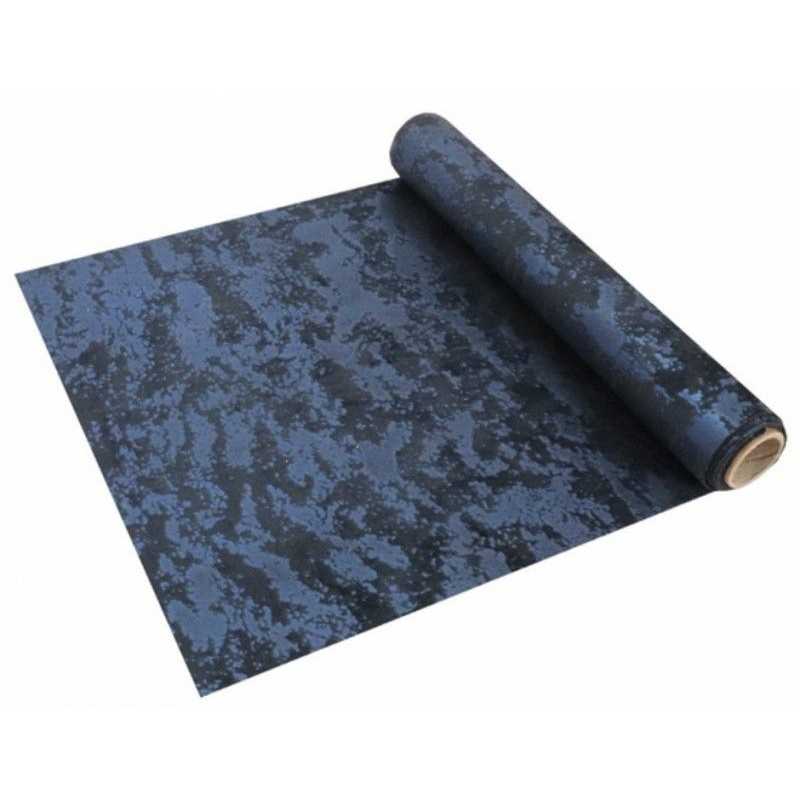 CHEMIN DE TABLE VELOURS BLEU MARINE -BLEU ROI 3 M X 28 CM 
