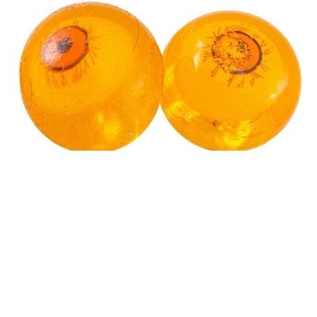 2 YEUX GLUANTS ORANGE ET VERT 