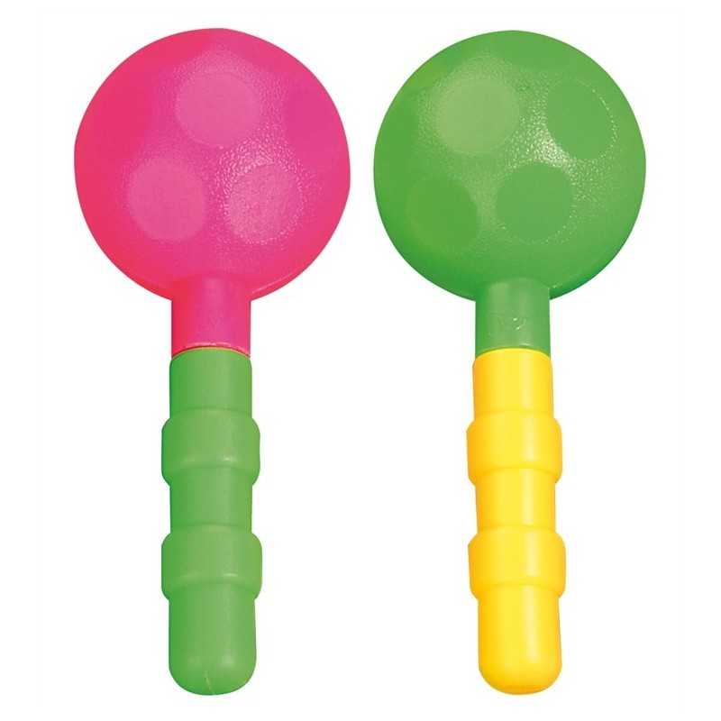 2 MARACAS COULEURS ASSORTIS 