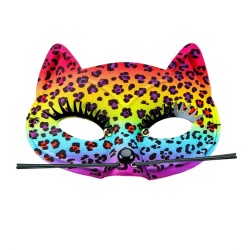 DEMI MASQUE PANTHER ARC EN CIEL 