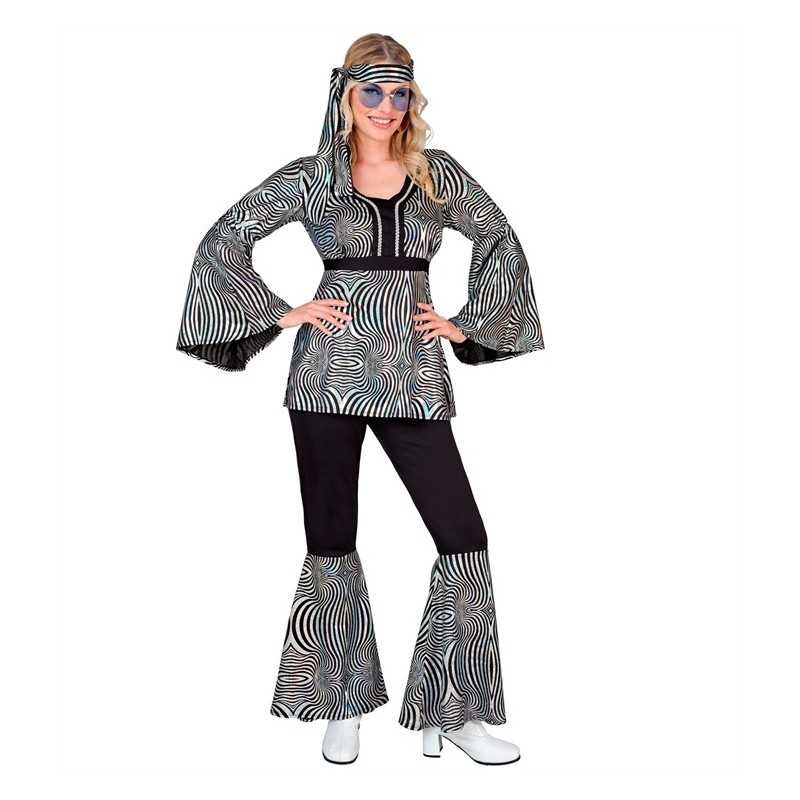 DEGUISEMENT FEMME 70'S FASHION TENUE ZEBRE TAILLE L 