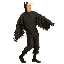 DEGUISEMENT CORBEAU NOIR TAILLE M 