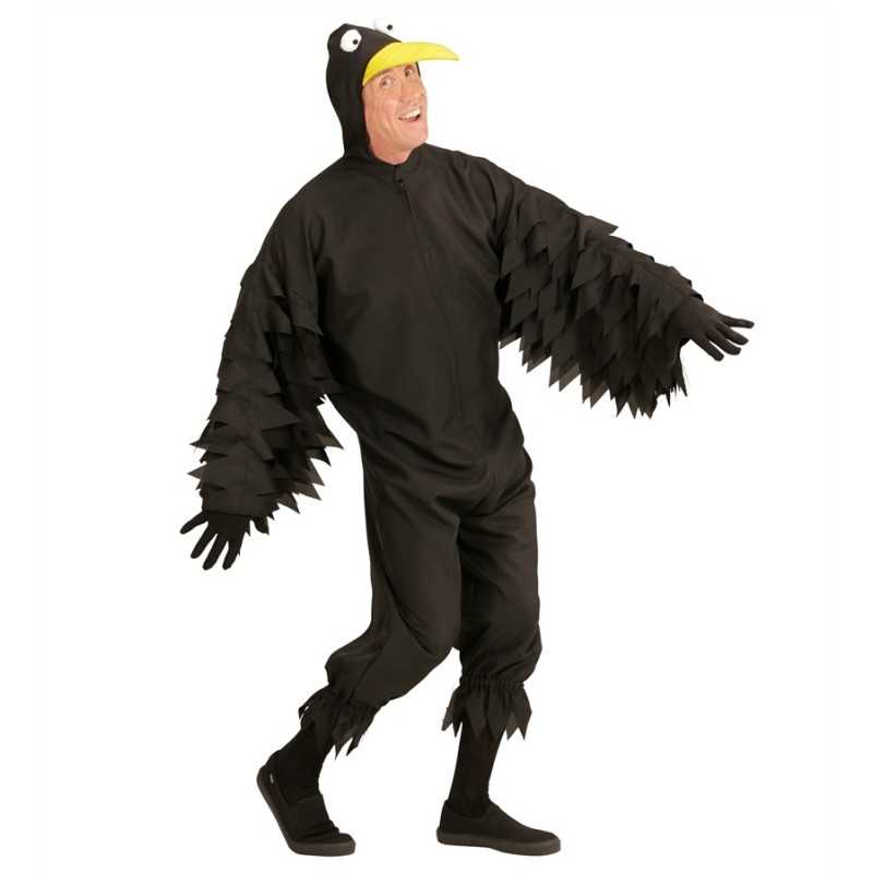 DEGUISEMENT CORBEAU NOIR TAILLE M