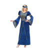 DEGUISEMENT LADY MEDIEVALE BLEUE ET OR TAILLE S