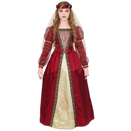 DEGUISEMENT ROBE MEDIEVALE BORDEAUX JULIETTE TAILLE 140