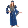 DEGUISEMENT ROBE RENAISSANCE BLEU LADY TAILLE 128 CM DEGUISEMENT ROBE RENAISSANCE BLEU LADY TAILLE 128 CM