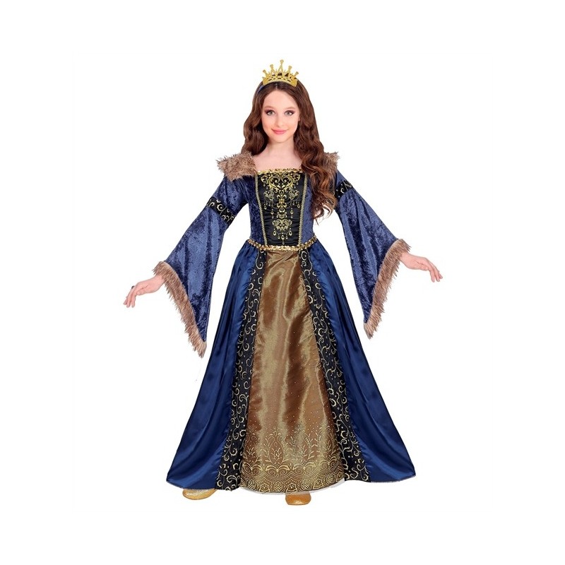 DEGUISEMENT REINE MEDIEVAL TAILLE 128 CM  DEGUISEMENT REINE MEDIEVAL TAILLE 128 CM