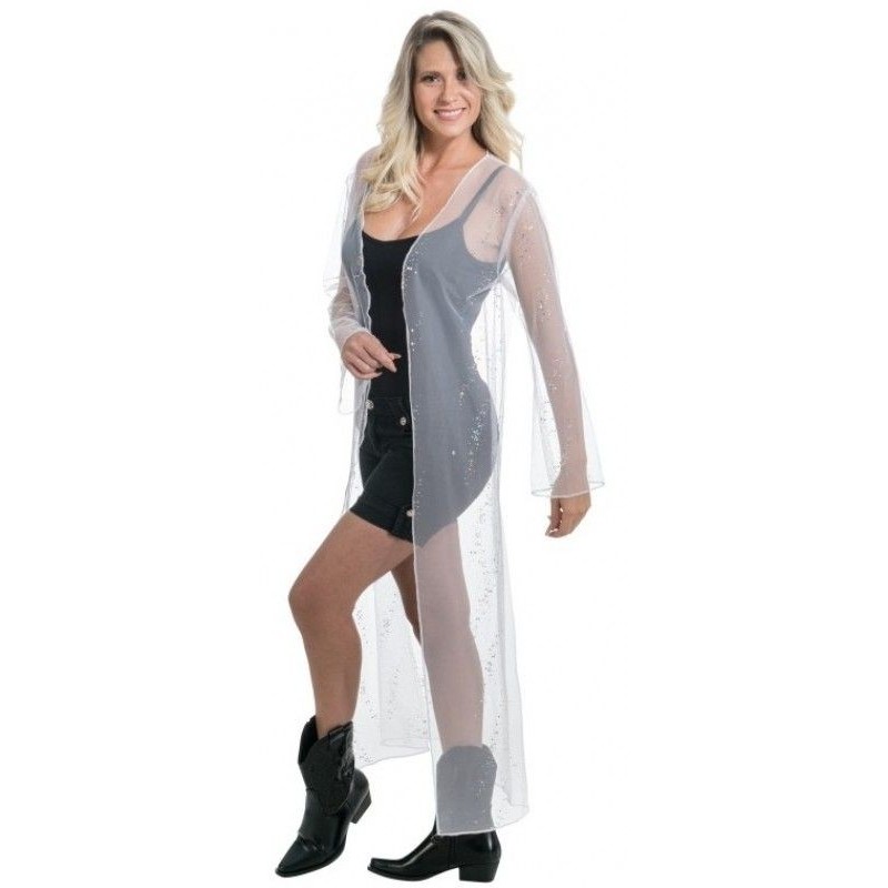 DEGUISEMENT LONGUE VESTE SUMMER FESTIVAL BLANCHE A PAILLETTE  DEGUISEMENT LONGUE VESTE SUMMER FESTIVAL BLANCHE A PAILLETTE