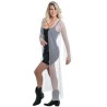 DEGUISEMENT LONGUE VESTE SUMMER FESTIVAL BLANCHE A PAILLETTE  DEGUISEMENT LONGUE VESTE SUMMER FESTIVAL BLANCHE A PAILLETTE