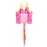 PINATA A TAPER OU A TIRER CHATEAU ROSE 40 X 26 X 16 CM