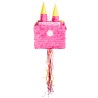 PINATA A TAPER OU A TIRER CHATEAU ROSE 40 X 26 X 16 CM