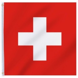 DRAPEAU SUISSE EN TISSUS 130 X 130 CM