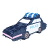 PINATA VOITURE  DE POLICE BLEUE EN 3D A TAPER