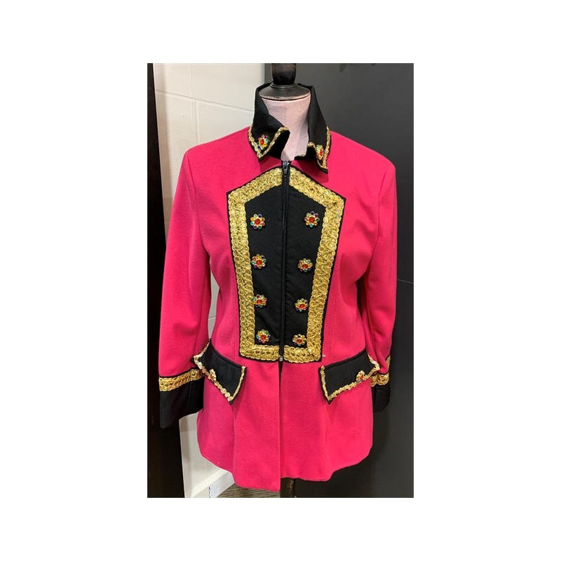 DEGUISEMENT VESTE SERGENT ROSE OU CIRQUE TAILLE XS