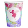 8 GOBELETS EN CARTON FEE ET FLEURS FLORAL FAIRY 250 ML