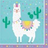 16 SERVIETTES EN PAPIER  LLAMA PARTY 33 X 33 CM