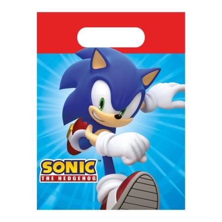 4 SACS CADEAUX EN PAPIER SONIC 