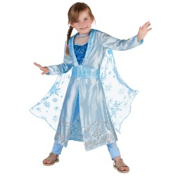 DEGUISEMENT ELSA PRINCESSE DES NEIGES OU DES GLACES TAILLE XS 3-4 ANS