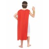 DEGUISEMENT DE ROMAIN CESAR TOGE BLANCHE CAPE ROUGE TAILLE S 4-6 ANS